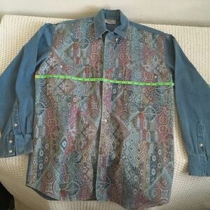 KENNY ROGERS WESTERN COLLECTION SHIRT, SIZE LARGE